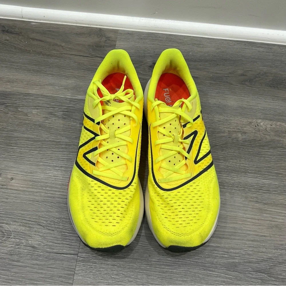 New Balance Neon Yellow Athletic Sneakers - Picture 3 of 6